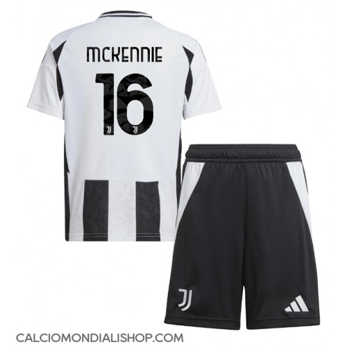 Maglie da calcio Juventus Weston McKennie #16 Prima Maglia Bambino 2024-25 Manica Corta (+ Pantaloni corti)